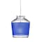 Besa Lighting Pica 6 Cord Pendant, Blue Sand, Satin Nickel Finish, 1x5W LED 1XT-PIC6BL-LED-SN - alternate 1